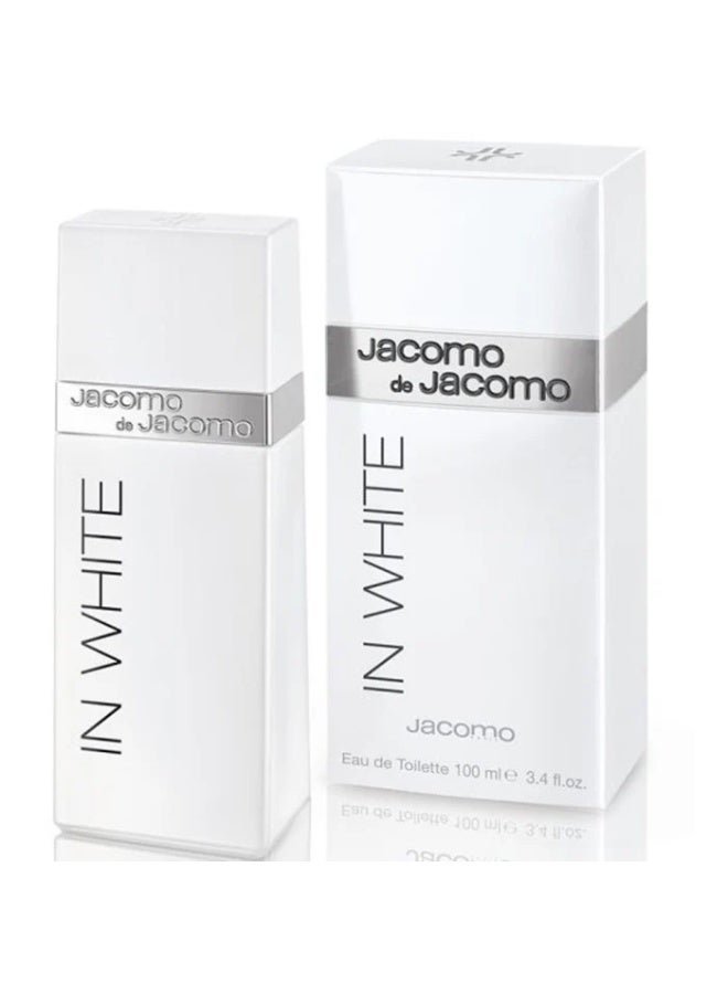 Jacomo Acomo De Jacomo In White Eau De Toilette 100Ml 3.4 Fl Oz - Image 1